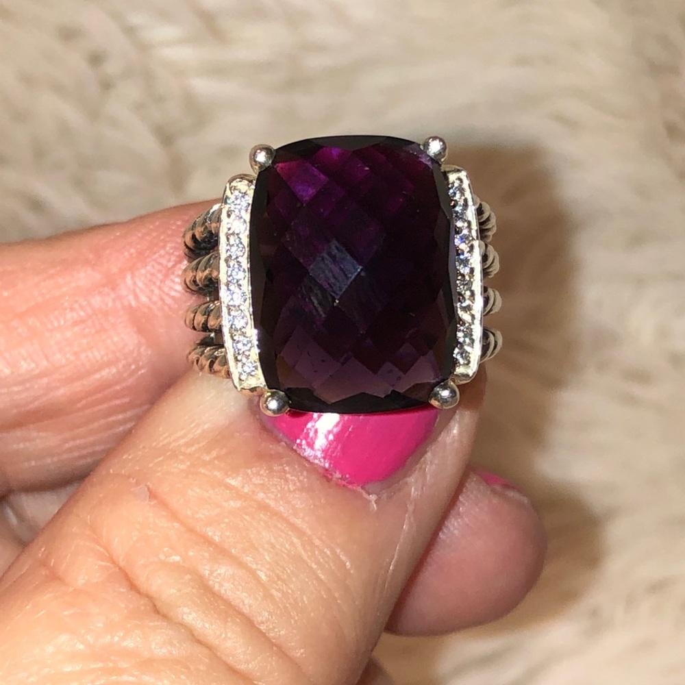 David Yurman Amethyst Ring.  Wheaton Style